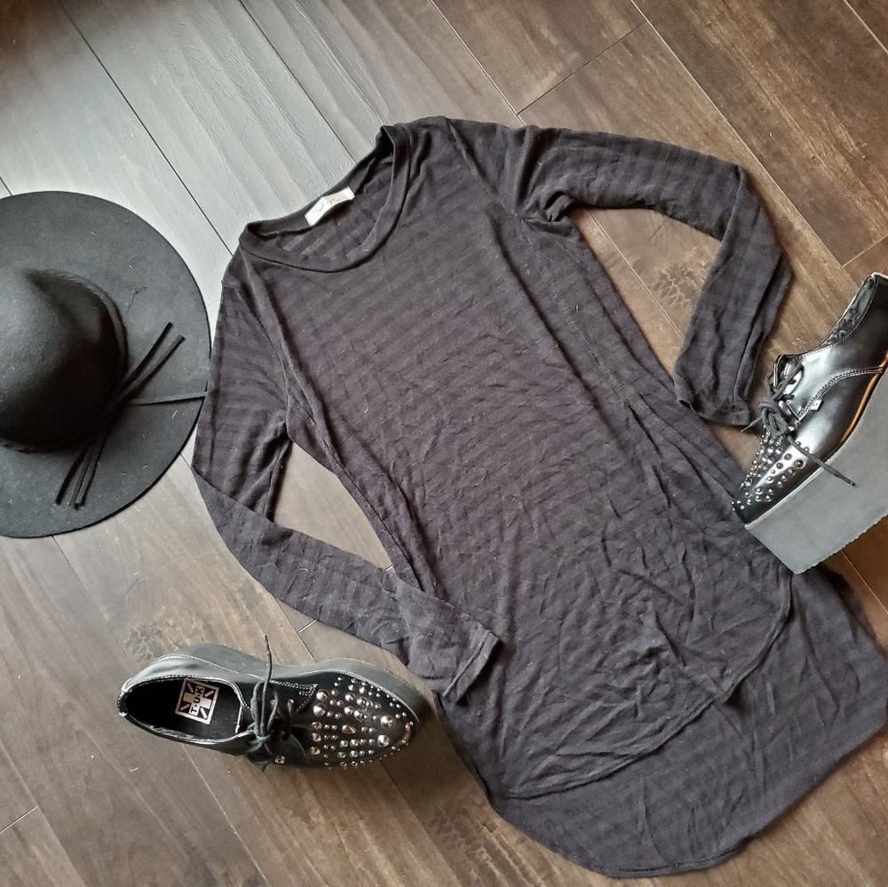 Black ghost stripe shirt